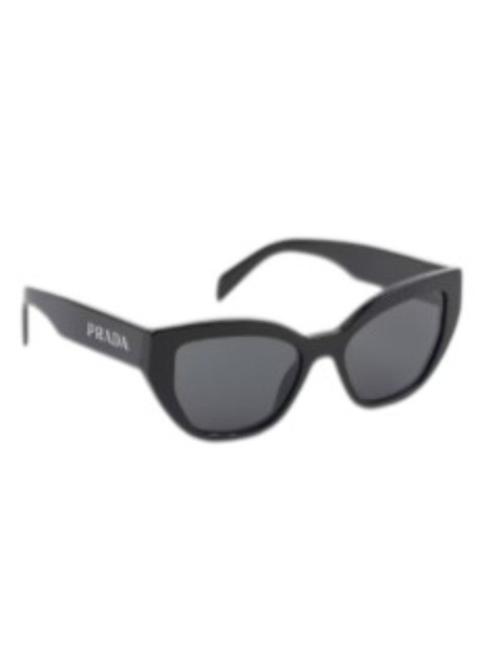 NEW PRADA SPRA09 Cat-Eye Sunglasses Black Acetate 55-16